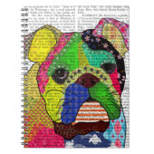 Patchwork Bulldog Notizblock (Vorderseite)