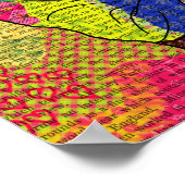 Patchwork Bulldog Poster (Ecke)