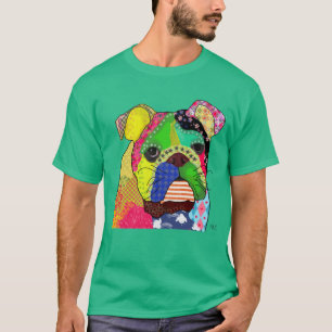 Patchwork Bulldog T-Shirt