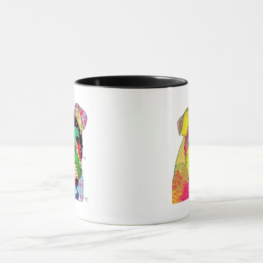 Patchwork Bulldog Tasse (Zentrum)