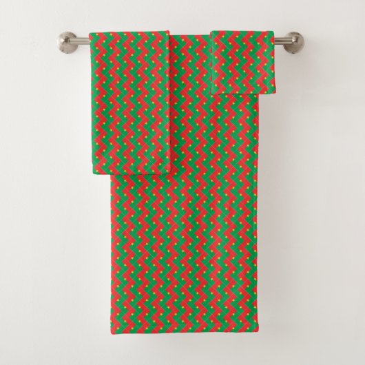 Patchwork Burkina Faso Flaggenmuster Badhandtuch Set (Insitu)