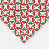 Patchwork Burundi Flag Muster Fleecedecke (Ecke)