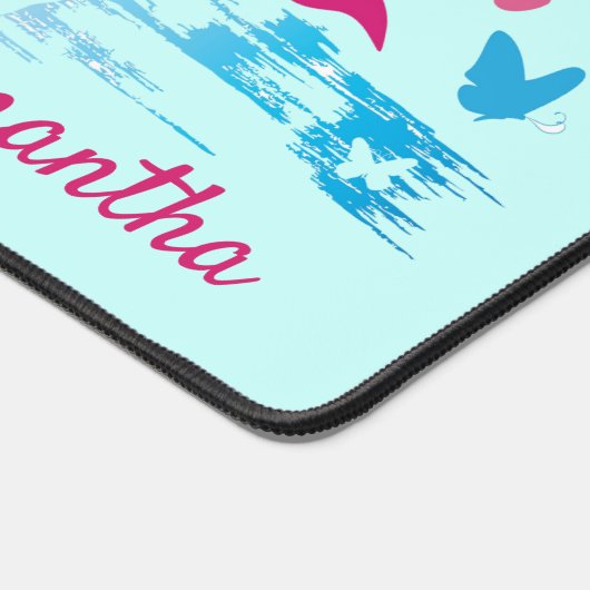 Patchwork Butterflies Design Desk Mat Schreibtischunterlage (Ecke)