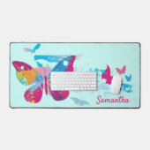 Patchwork Butterflies Design Desk Mat Schreibtischunterlage (Tastatur & Maus)