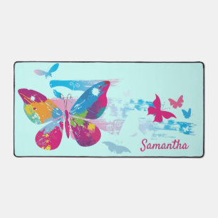 Patchwork Butterflies Design Desk Mat Schreibtischunterlage