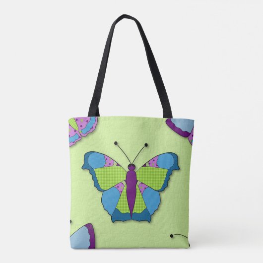 Patchwork Butterfly Tasche (Rückseite)
