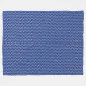 Patchwork Cabo Verde Flag Muster Fleecedecke (Vorderseite (Horizontal))