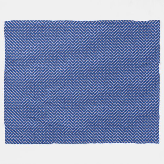 Patchwork Cabo Verde Flag Muster Fleecedecke (Vorderseite (Horizontal))