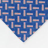 Patchwork Cabo Verde Flag Muster Fleecedecke (Ecke)