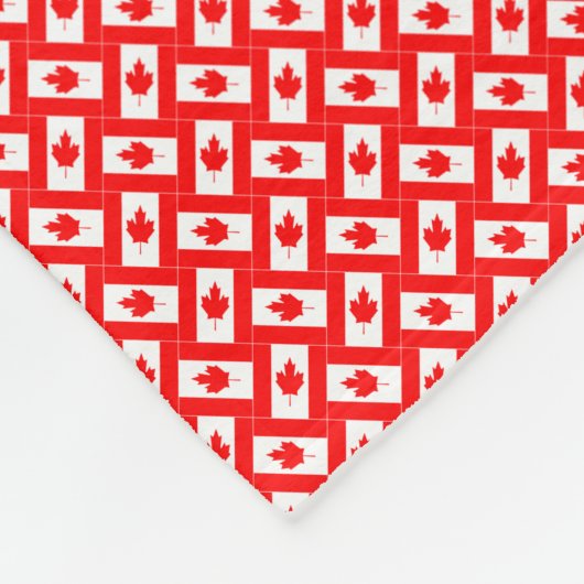Patchwork Canada Flag Pattern Fleecedecke (Ecke)