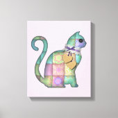 Patchwork cat Leinwand (Vorderseite)