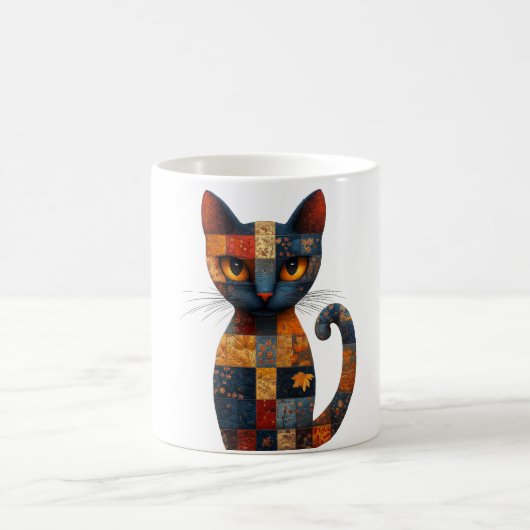 Patchwork Cat-Tasse Kaffeetasse (Mittel)