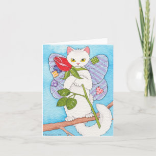 Patchwork Catterfly Notecard Karte
