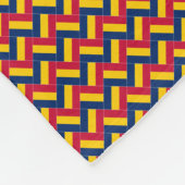 Patchwork Chad Flag Muster Fleecedecke (Ecke)