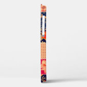 Patchwork-Charme: Blumen und geometrische Mischung Case-Mate iPhone Hülle (Rückseite / Links)