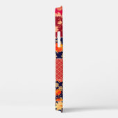 Patchwork-Charme: Blumen und geometrische Mischung Case-Mate iPhone Hülle (Rückseite / Rechts)