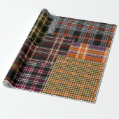 patchwork chercks pattern, tartan design, surface geschenkpapier (Ungerollt)