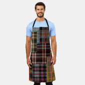 patchwork chercks pattern, tartan design, surface schürze (Getragen)