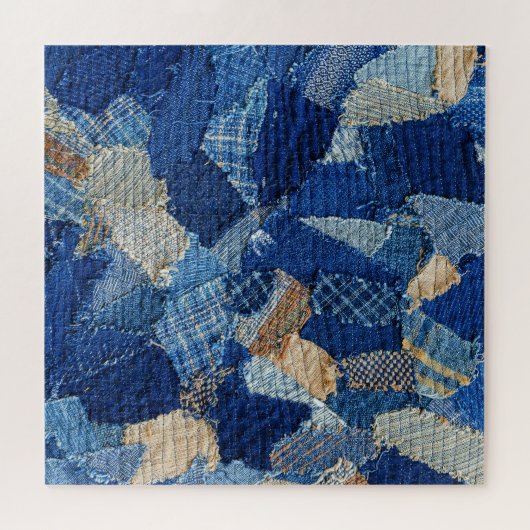 Patchwork Chic: Stoffmuster-Fun Puzzle (Horizontal)