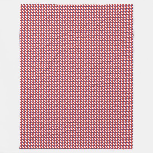 Patchwork-Chile-Flag-Muster Fleecedecke (Vorderseite)