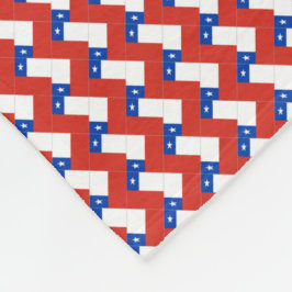 Patchwork-Chile-Flag-Muster Fleecedecke