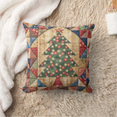 Patchwork Christmas Tree Cushion Kissen (Decke)