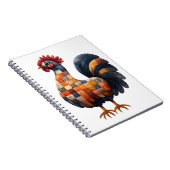 Patchwork Cockerel Notebook Notizblock (Rechte Seite)