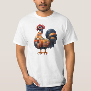 Patchwork Cockerel T - Shirt