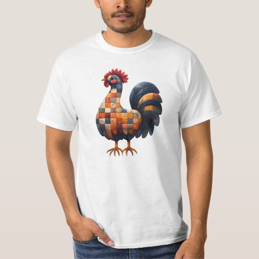 Patchwork Cockerel T - Shirt (Vorderseite)