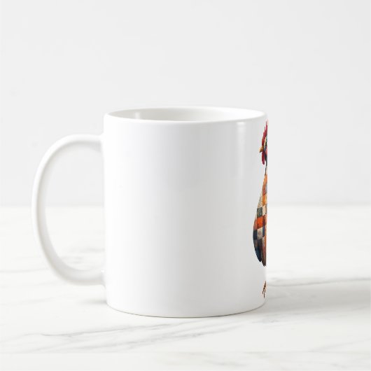 Patchwork Cockerel Tasse (Links)