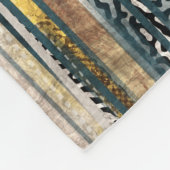 Patchwork-Collage: gemustertes Quiltmuster. Fleecedecke (Ecke)