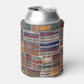 Patchwork-Collage: Mischquilt-Muster. Dosenkühler (Kanne Vorderseite)