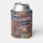 Patchwork-Collage: Mischquilt-Muster. Dosenkühler (Kanne Rückseite)