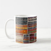 Patchwork-Collage: Mischquilt-Muster. Kaffeetasse (Links)
