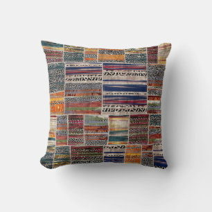 Patchwork-Collage: Mischquilt-Muster. Kissen