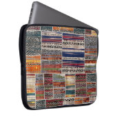 Patchwork-Collage: Mischquilt-Muster. Laptopschutzhülle (Vorne Rechts)