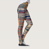 Patchwork-Collage: Mischquilt-Muster. Leggings (Rechts)