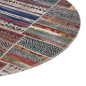 Patchwork-Collage: Mischquilt-Muster. Schneidebrett (Ecke)