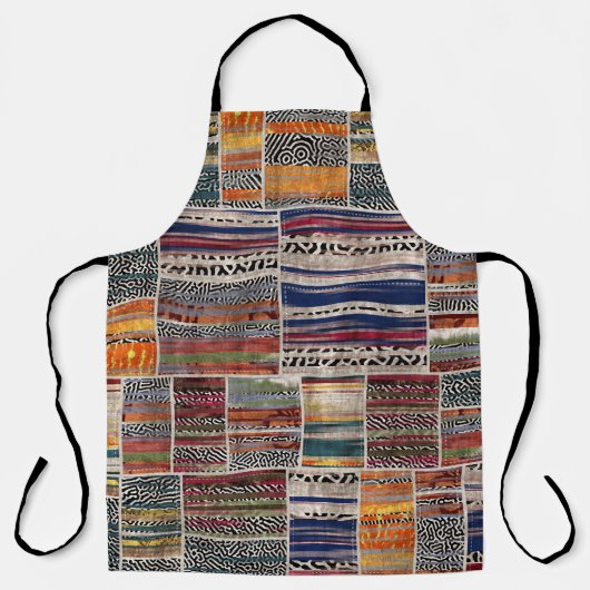 Patchwork-Collage: Mischquilt-Muster. Schürze (Vorderseite)