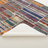 Patchwork-Collage: Mischquilt-Muster. Sherpadecke (3/4)