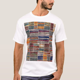 Patchwork-Collage: Mischquilt-Muster. T-Shirt