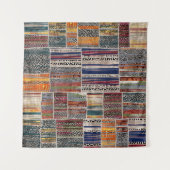 Patchwork-Collage: Mischquilt-Muster. Wandteppich (Vorderseite)