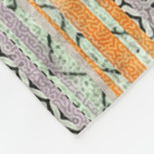 Patchwork Collage Mix, Quilt Muster Druck. Fleecedecke (Ecke)