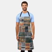 Patchwork Collage Mix, Quilt Muster Druck. Schürze (Getragen)