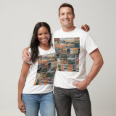 Patchwork Collage Mix, Quilt Muster Druck. T-Shirt (Unisex)