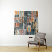 Patchwork Collage Mix, Quilt Muster Druck. Wandteppich (Beispiel (Horizontal))