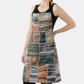 Patchwork-Collage-Mix, Quilt-Musterdruck. Schürze (InSitu)