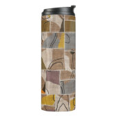 Patchwork-Collage, Quilt-Mischmuster Thermosbecher (Nach links gedreht)