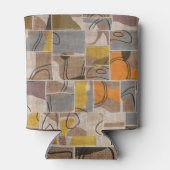 Patchwork-Collage, Quilt-Mix-Muster Dosenkühler (Rückseite)