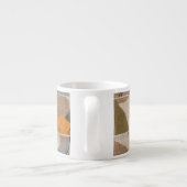 Patchwork-Collage, Quilt-Mix-Muster Espressotasse (Rückseite)